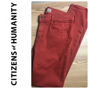 NWOT Never Worn On Trend Rust Color Denim for Fall